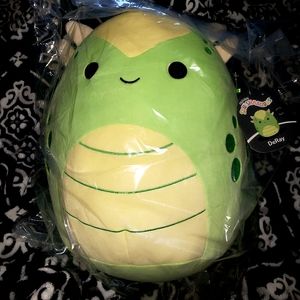 SELECT Squishmallow 12" DeRay Green Ankylosaurus Dinosaur RARE NWT BLACK TAG